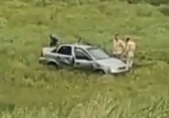 motorista-perde-controle-de-carro,-capota-e-cai-de-barreira-proximo-ao-hospital-metropolitano